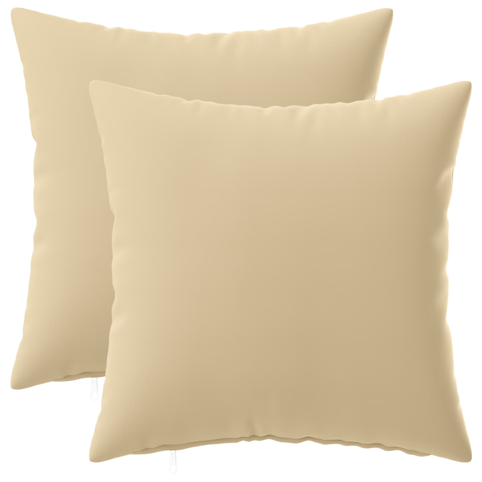 vidaXL Poszewka na poduszkę 2 pcs HEERLEN Beżowy 35 x 35 cm Poliester