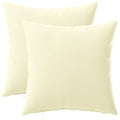 vidaXL Poszewka na poduszkę 2 pcs HEERLEN kremowy 35 x 35 cm Poliester