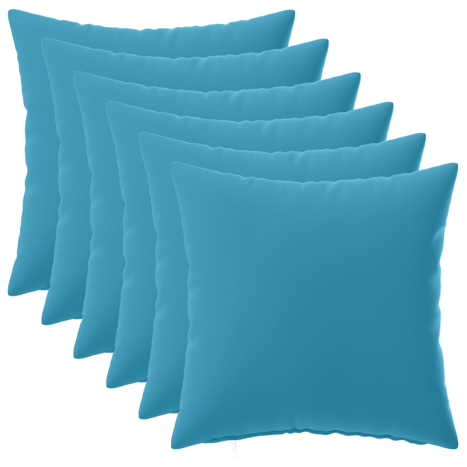 vidaXL Poszewka na poduszkę 6 pcs HEERLEN Jasnoniebieski 35 x 35 cm