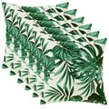 vidaXL Poszewka na poduszkę 6 pcs HEERLEN motyw liści 35 x 35 cm