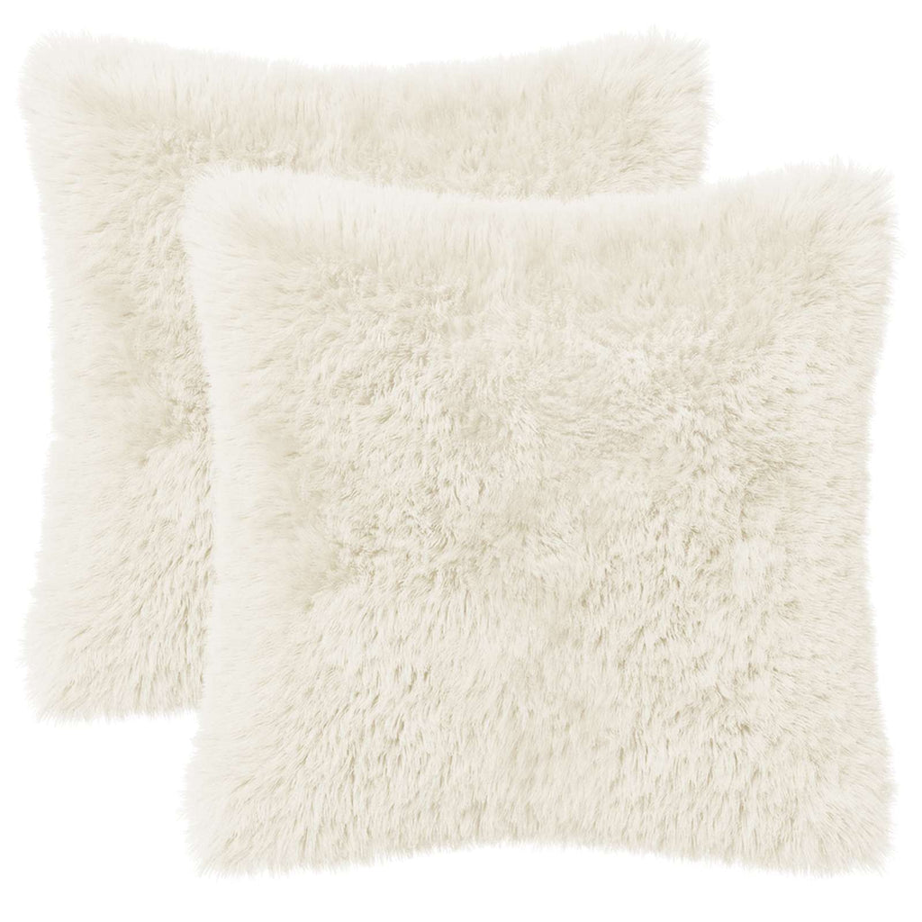vidaXL Poszewka na poduszkę 2 pcs HEERLEN Biały 35 x 35 cm Fleece PV