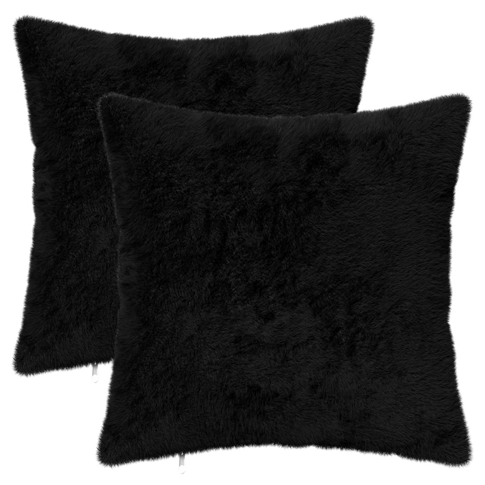 vidaXL Poszewka na poduszkę 2 szt. HEERLEN Czarny 35 x 35 cm