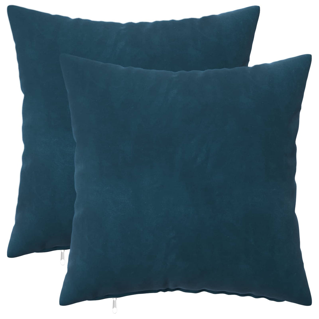 vidaXL Poszewka na poduszkę 2 pcs HEERLEN niebieski 40 x 40 cm Welur
