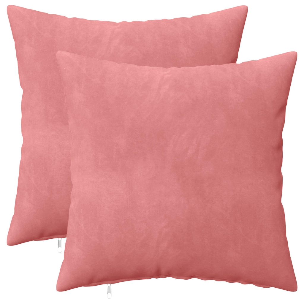 vidaXL Poszewka na poduszkę 2 pcs HEERLEN różowy 40 x 40 cm Welur
