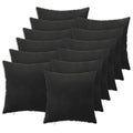 vidaXL Poszewka na poduszkę 12 pcs HEERLEN Czarny 40 x 40 cm Welur