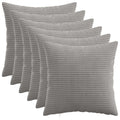 vidaXL Poszewka na poduszkę 6 pcs HEERLEN jasnoszary 40 x 40 cm