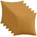 vidaXL Poszewka na poduszkę 6 pcs HEERLEN żółty 40 x 40 cm sztruks