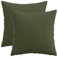 vidaXL Poszewka na poduszkę 2 pcs HEERLEN zielony 40 x 40 cm sztruks