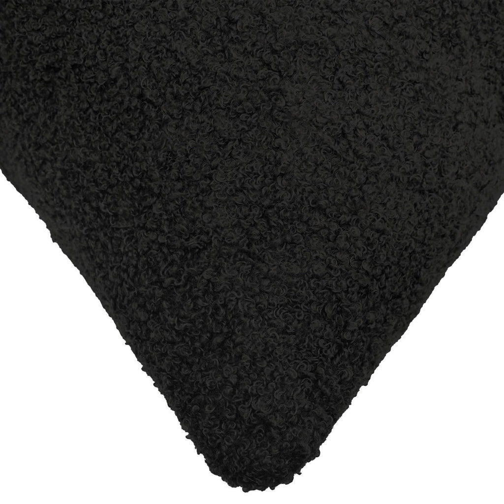vidaXL Poszewka na poduszkę 6 pcs HEERLEN Czarny 40 x 40 cm Bouclé