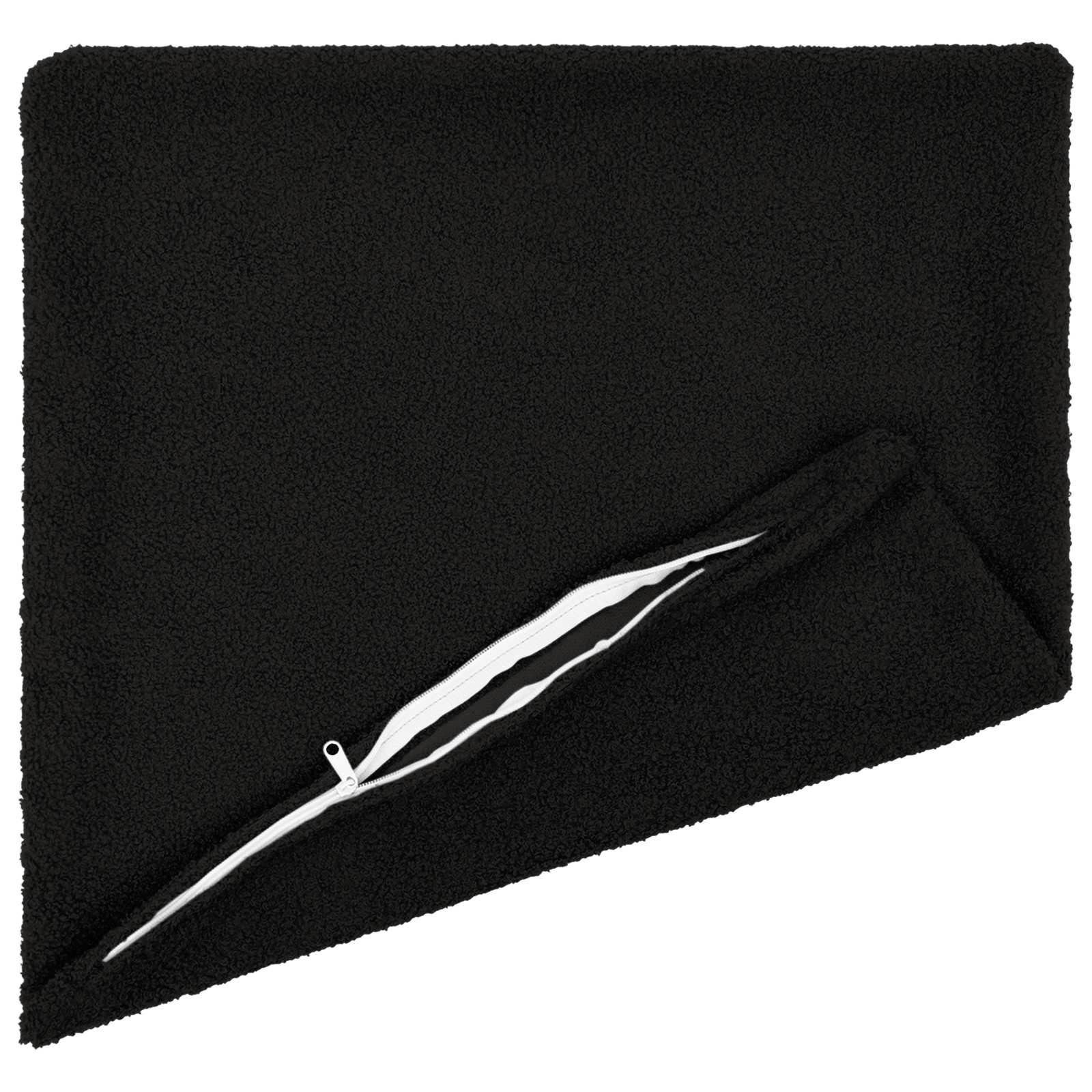 vidaXL Poszewka na poduszkę 6 pcs HEERLEN Czarny 40 x 40 cm Bouclé