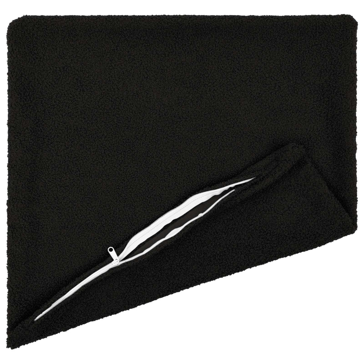vidaXL Poszewka na poduszkę 12 pcs HEERLEN Czarny 40 x 40 cm Bouclé