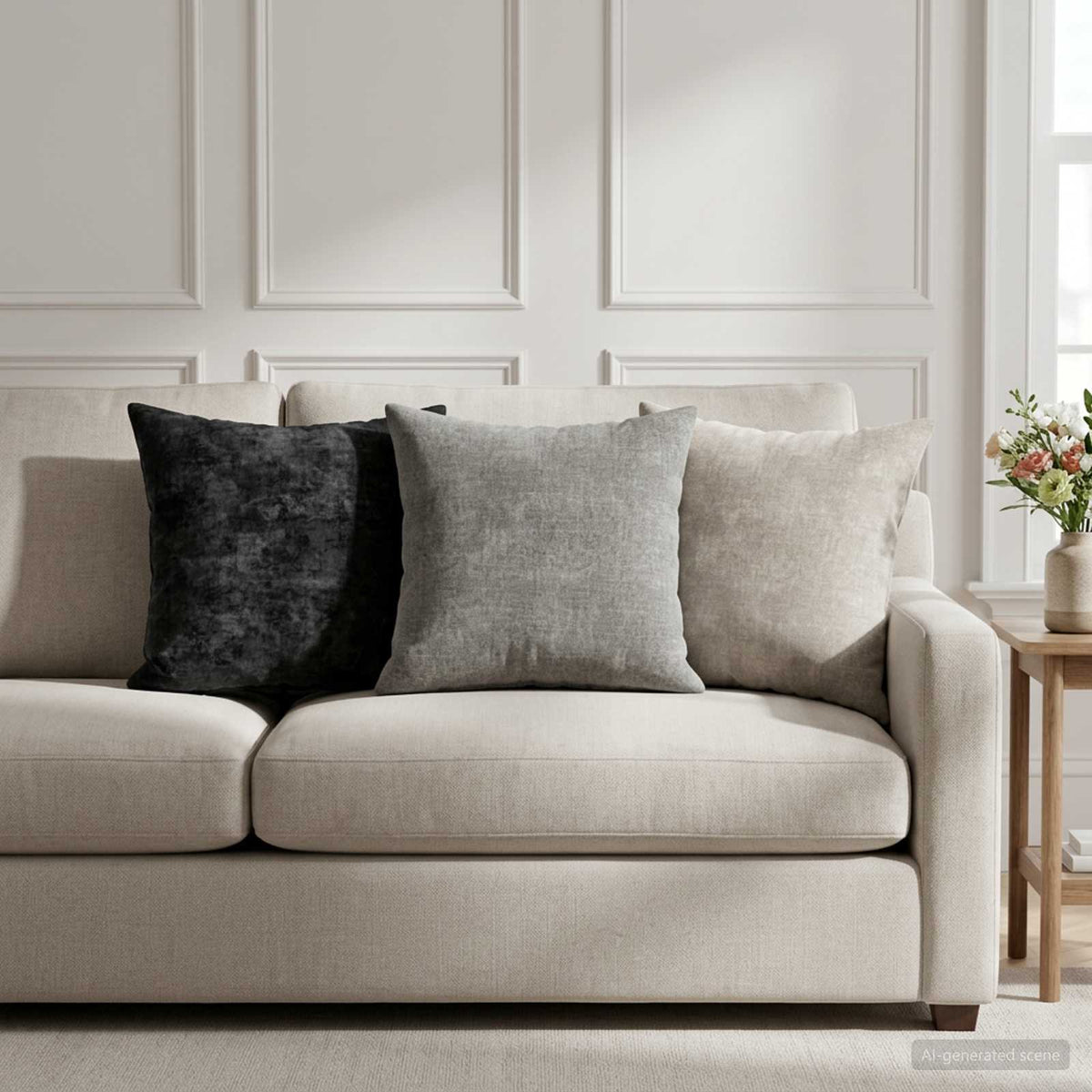 vidaXL Poszewka na poduszkę 2 szt. HEERLEN antracytowy 35 x 35 cm
