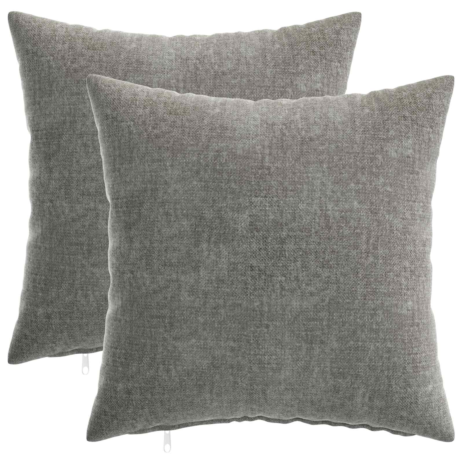 vidaXL Poszewka na poduszkę 2 pcs HEERLEN ciemnoszary 40 x 40 cm