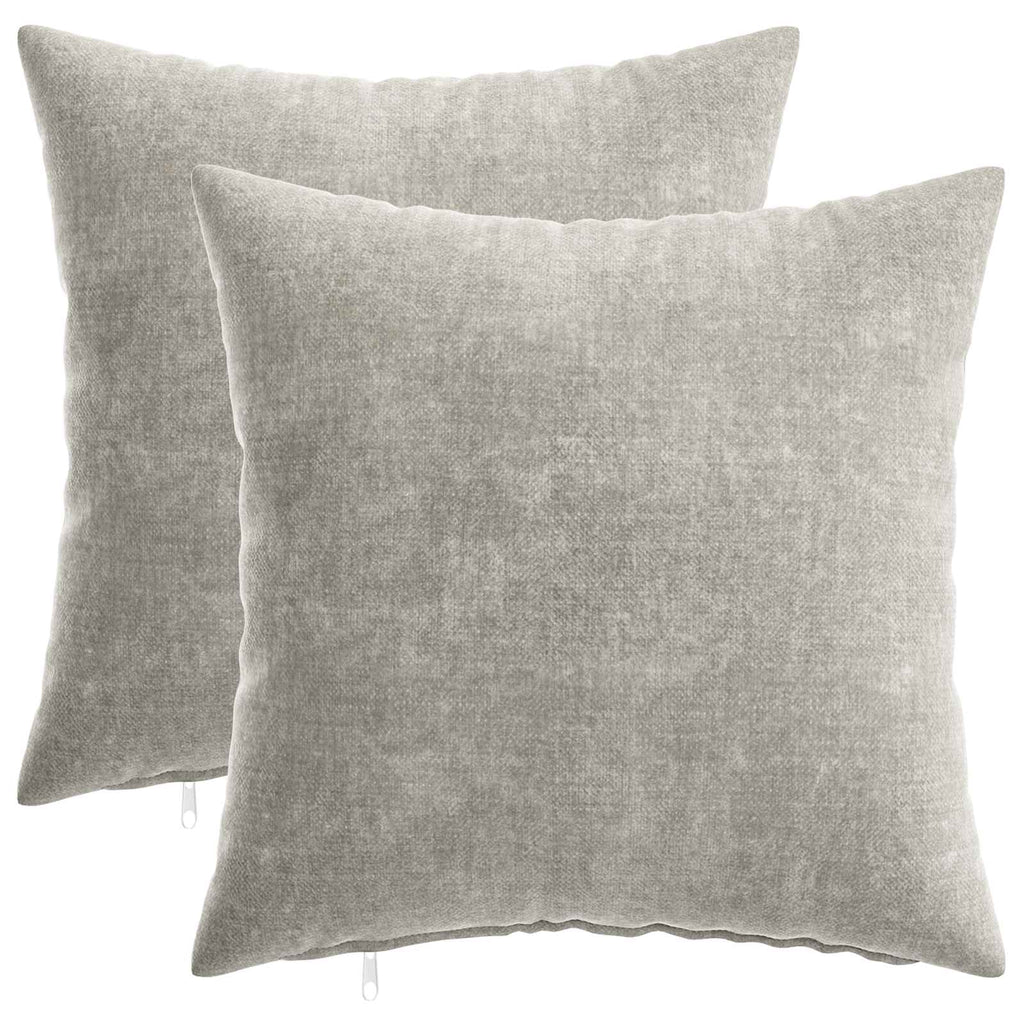 vidaXL Poszewka na poduszkę 2 pcs HEERLEN jasnoszary 40 x 40 cm