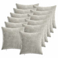 vidaXL Poszewka na poduszkę 12 pcs HEERLEN jasnoszary 40 x 40 cm