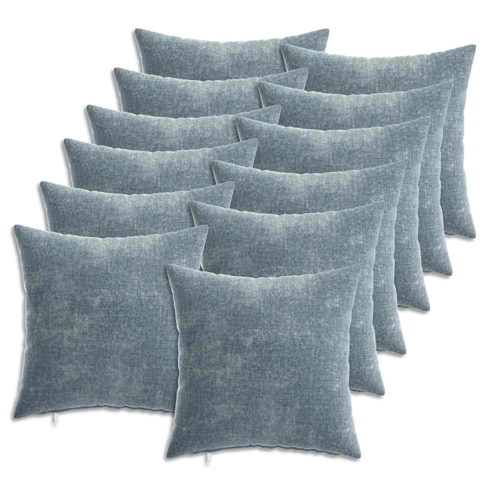 vidaXL Poszewka na poduszkę 12 pcs HEERLEN Jasnoniebieski 40 x 40 cm