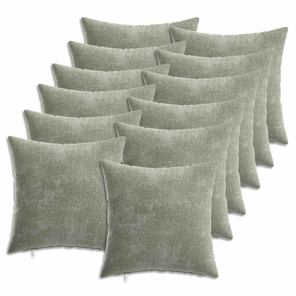 vidaXL Poszewka na poduszkę 12 pcs HEERLEN zielony 40 x 40 cm