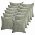 vidaXL Poszewka na poduszkę 12 pcs HEERLEN zielony 40 x 40 cm