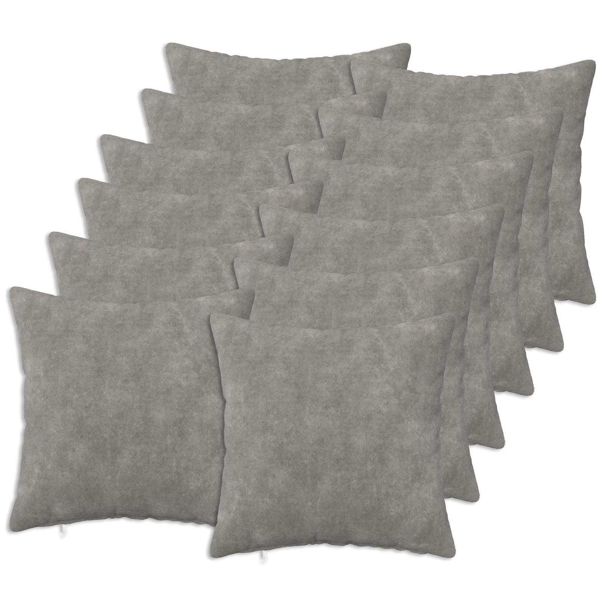 vidaXL Poszewka na poduszkę 12 pcs HEERLEN jasnoszary 40 x 40 cm