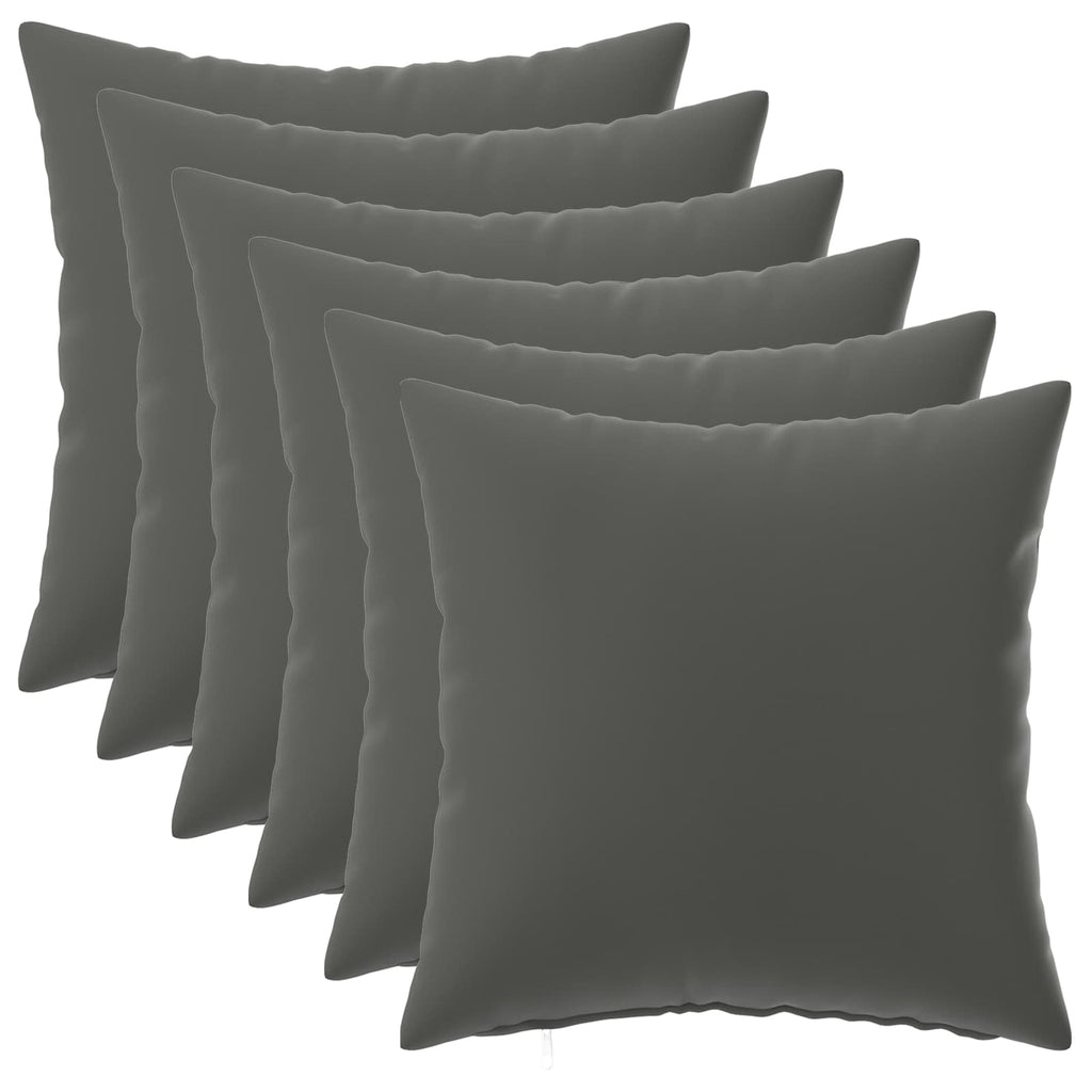vidaXL Poszewka na poduszkę 6 pcs HEERLEN antracytowy 40 x 40 cm