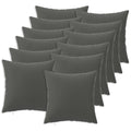 vidaXL Poszewka na poduszkę 12 pcs HEERLEN antracytowy 40 x 40 cm