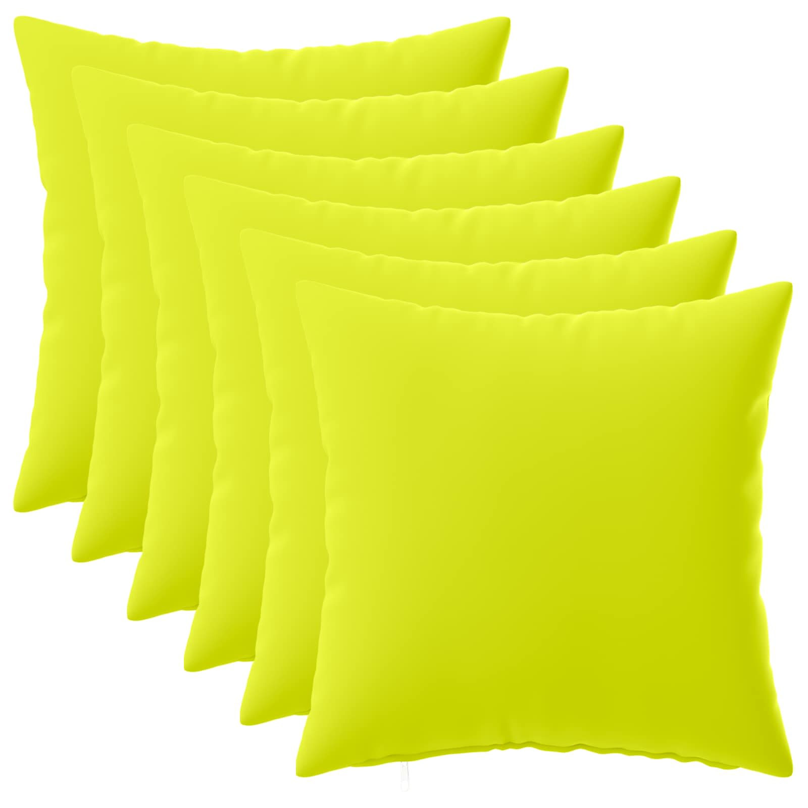 vidaXL Poszewka na poduszkę 6 pcs HEERLEN Jasnozielony 40 x 40 cm