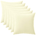 vidaXL Poszewka na poduszkę 6 pcs HEERLEN kremowy 40 x 40 cm Poliester