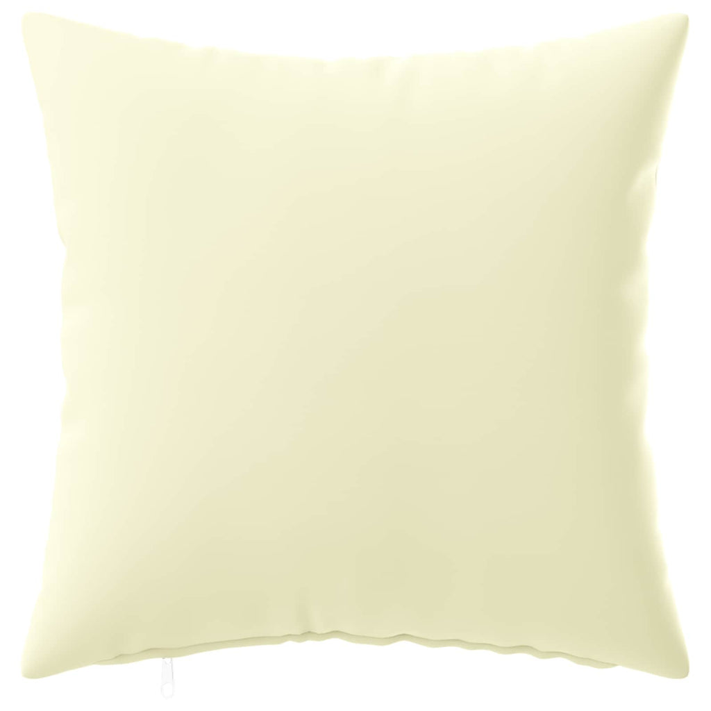 vidaXL Poszewka na poduszkę 6 pcs HEERLEN kremowy 40 x 40 cm Poliester