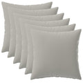 vidaXL Poszewka na poduszkę 6 pcs HEERLEN Szary 40 x 40 cm Poliester