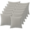 vidaXL Poszewka na poduszkę 12 pcs HEERLEN Szary 40 x 40 cm Poliester
