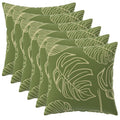 vidaXL Poszewka na poduszkę 6 pcs HEERLEN Wzór liścia 40 x 40 cm