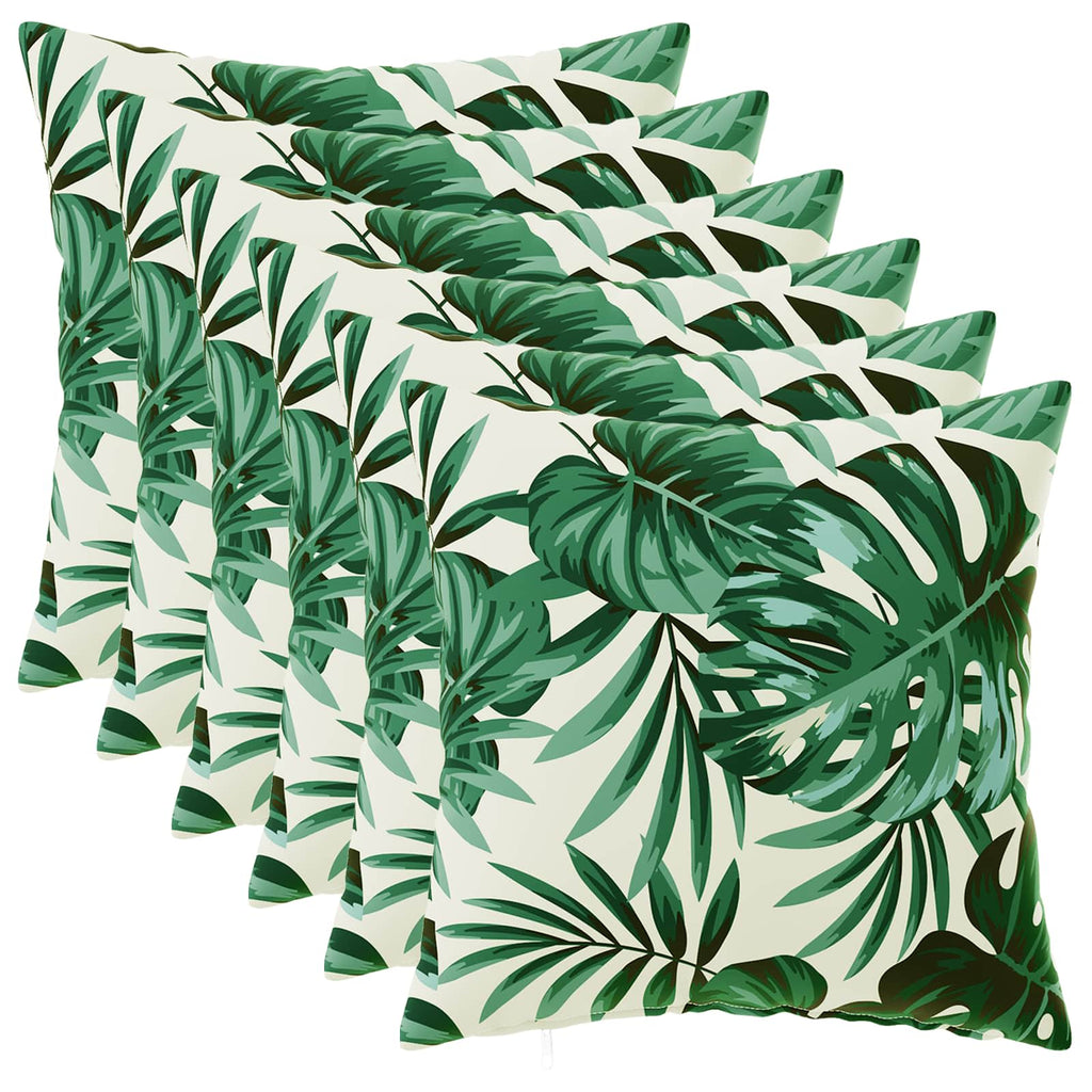 vidaXL Poszewka na poduszkę 6 pcs HEERLEN motyw liści 40 x 40 cm