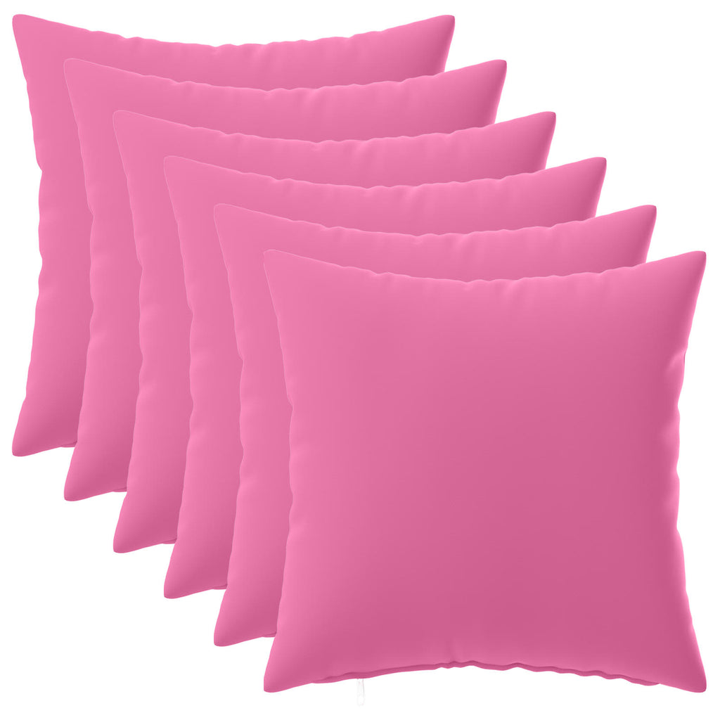 vidaXL Poszewka na poduszkę 6 pcs HEERLEN różowy 40 x 40 cm Poliester