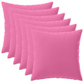 vidaXL Poszewka na poduszkę 6 pcs HEERLEN różowy 40 x 40 cm Poliester