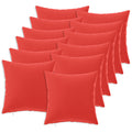 vidaXL Poszewka na poduszkę 12 pcs HEERLEN czerwony 40 x 40 cm