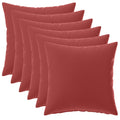 vidaXL Poszewka na poduszkę 6 pcs HEERLEN Czerwone wino 40 x 40 cm