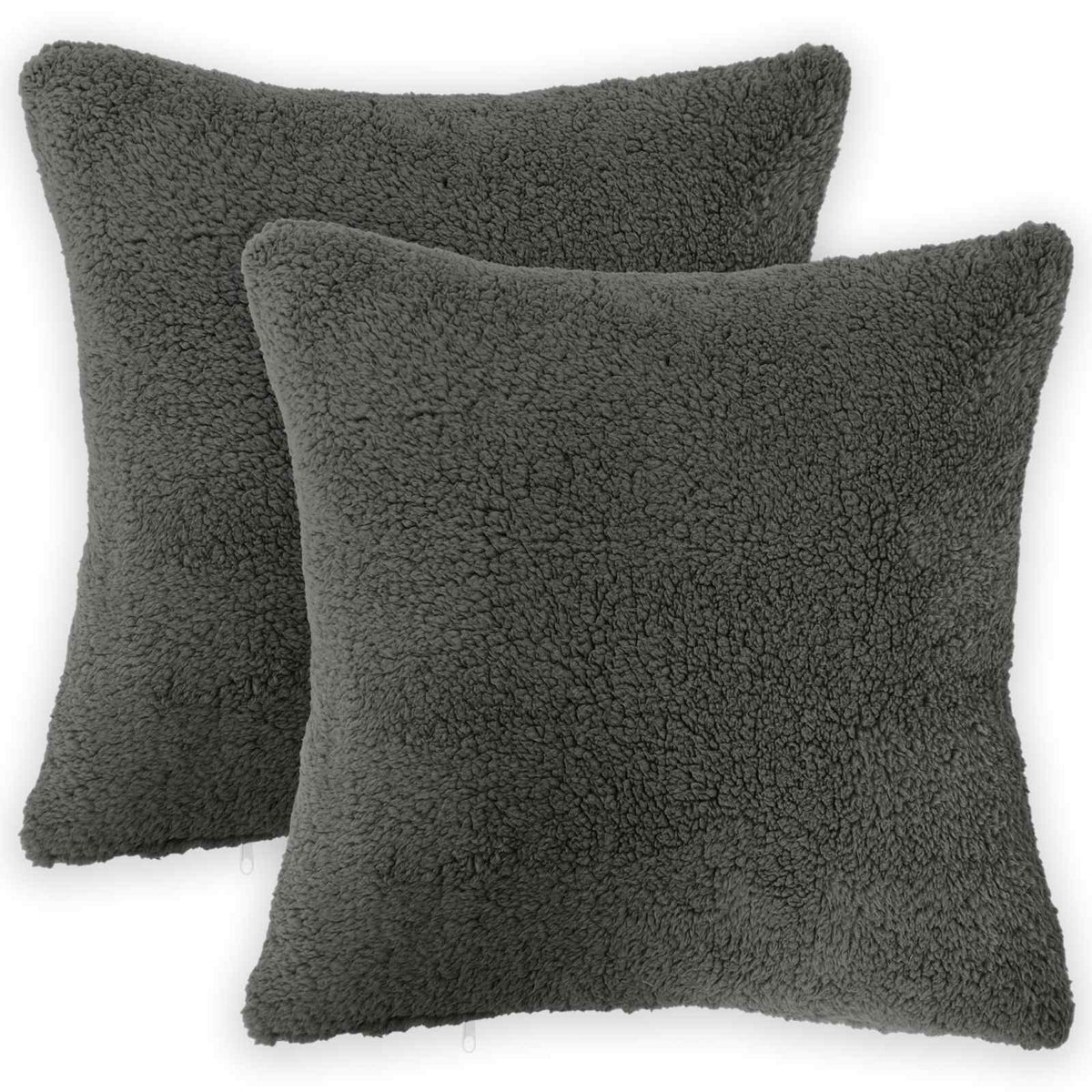 vidaXL Poszewka na poduszkę 2 pcs HEERLEN ciemnoszary 40 x 40 cm