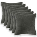 vidaXL Poszewka na poduszkę 6 pcs HEERLEN ciemnoszary 40 x 40 cm