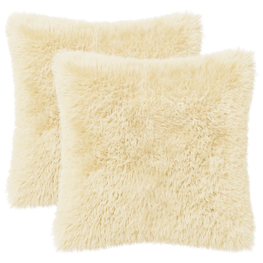 vidaXL Poszewka na poduszkę 2 pcs HEERLEN kremowy 40 x 40 cm Fleece PV