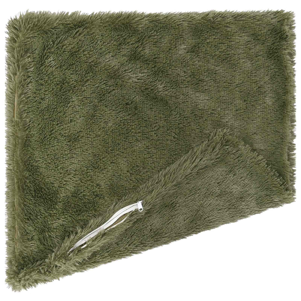 vidaXL Poszewka na poduszkę 2 pcs HEERLEN zielony 40 x 40 cm Fleece PV