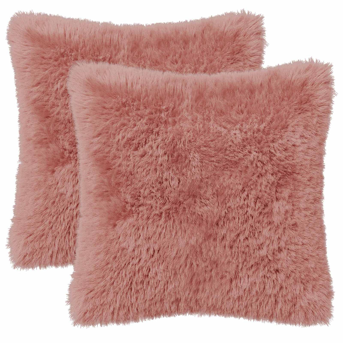 vidaXL Poszewka na poduszkę 2 pcs HEERLEN różowy 40 x 40 cm Fleece PV