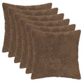 vidaXL Poszewka na poduszkę 6 szt. HEERLEN Jasny Brąz 40 x 40 cm