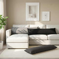 vidaXL Poduszka z poduszką HEERLEN jasnoszary 40 x 145 cm tkanina
