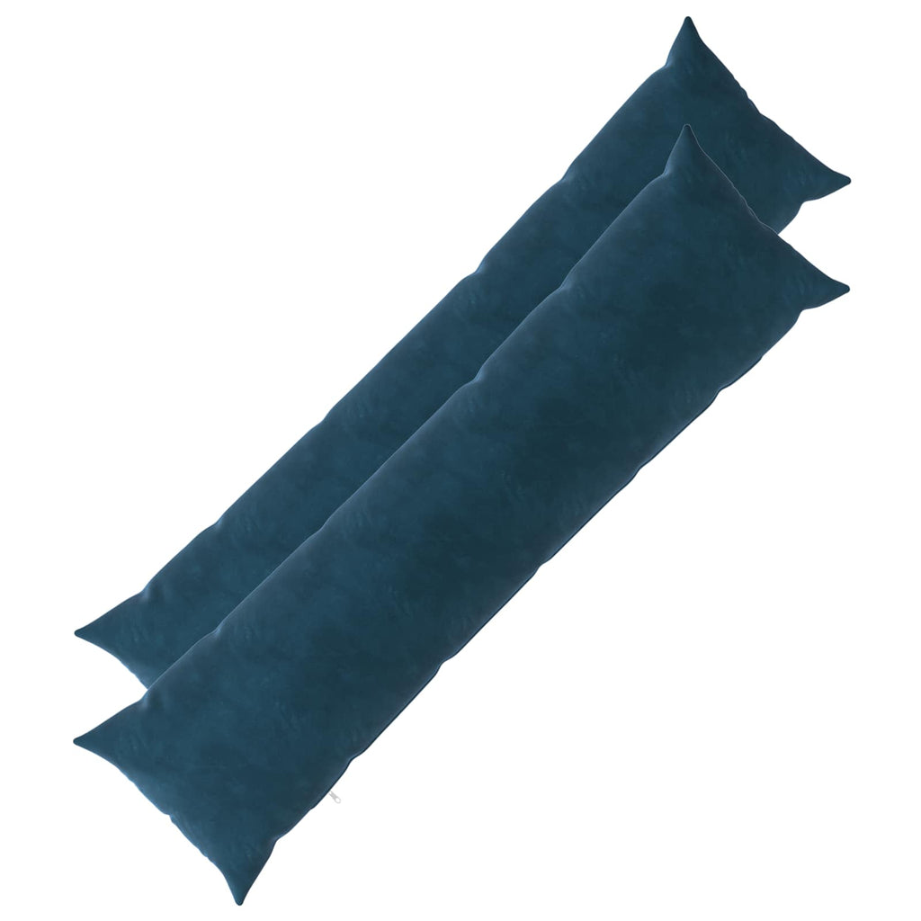 vidaXL Poszewka na poduszkę 2 pcs HEERLEN niebieski 40 x 145 cm Welur