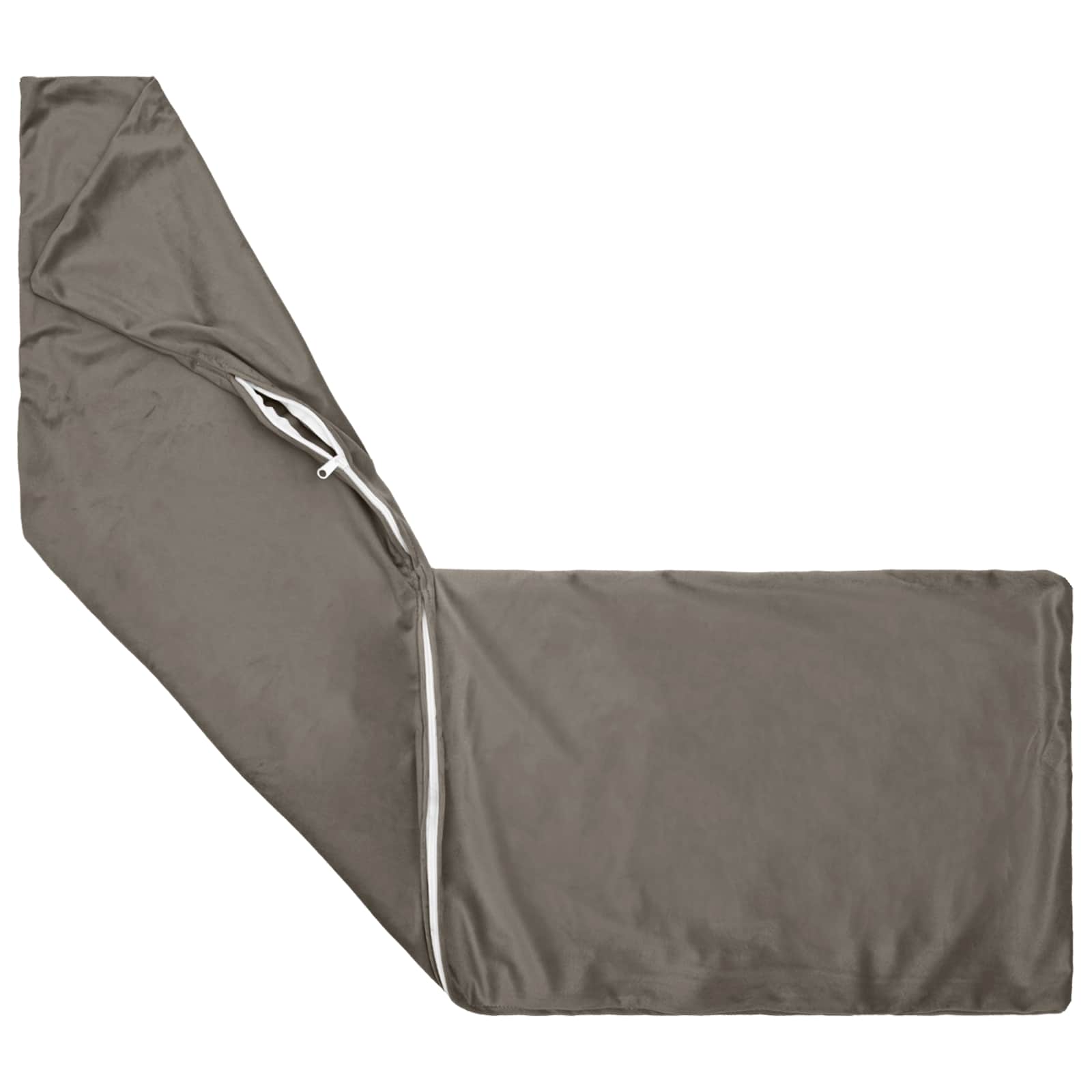 vidaXL Poszewka na poduszkę 2 pcs HEERLEN jasnoszary 40 x 145 cm Welur