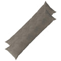 vidaXL Poszewka na poduszkę 2 pcs HEERLEN jasnoszary 40 x 145 cm Welur