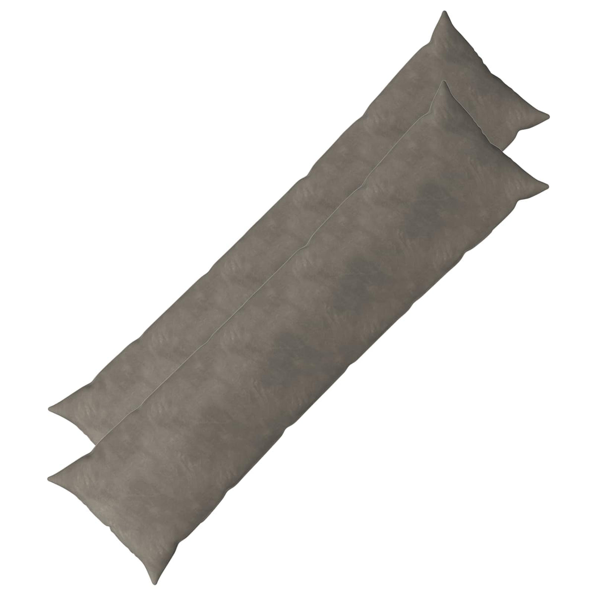 vidaXL Poszewka na poduszkę 2 pcs HEERLEN jasnoszary 40 x 145 cm Welur