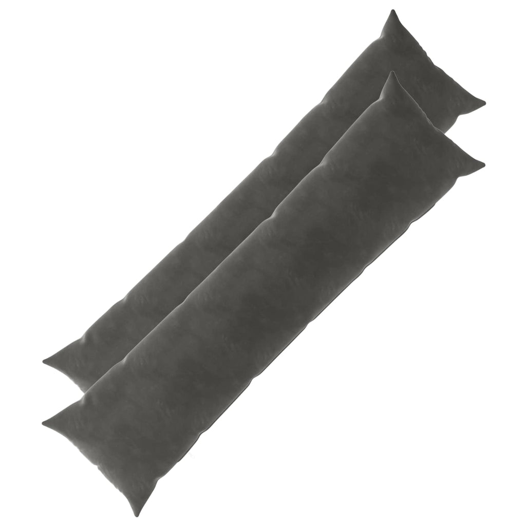 vidaXL Poszewka na poduszkę 2 pcs HEERLEN ciemnoszary 40 x 145 cm