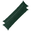 vidaXL Poszewka na poduszkę 2 pcs HEERLEN Ciemnozielony 40 x 145 cm