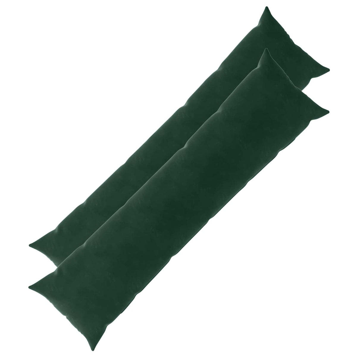 vidaXL Poszewka na poduszkę 2 pcs HEERLEN Ciemnozielony 40 x 145 cm
